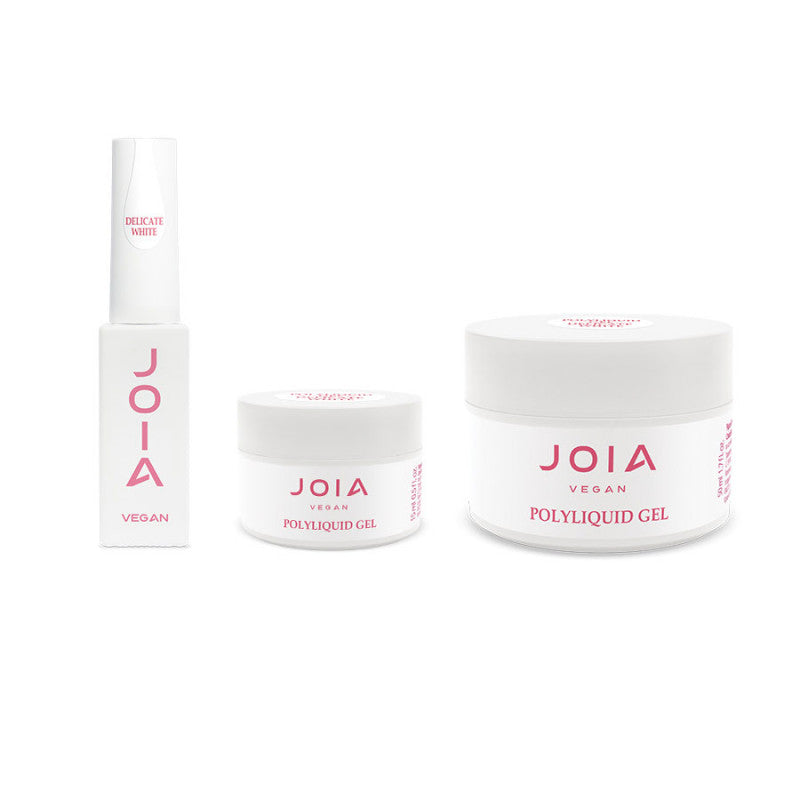 JOIA vegan PolyLiquid Gel 02 Delicate White 50 ml