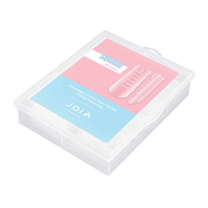 Reusable Upper Nail Forms for extensions JOIA vegan, Square 120  pcs.