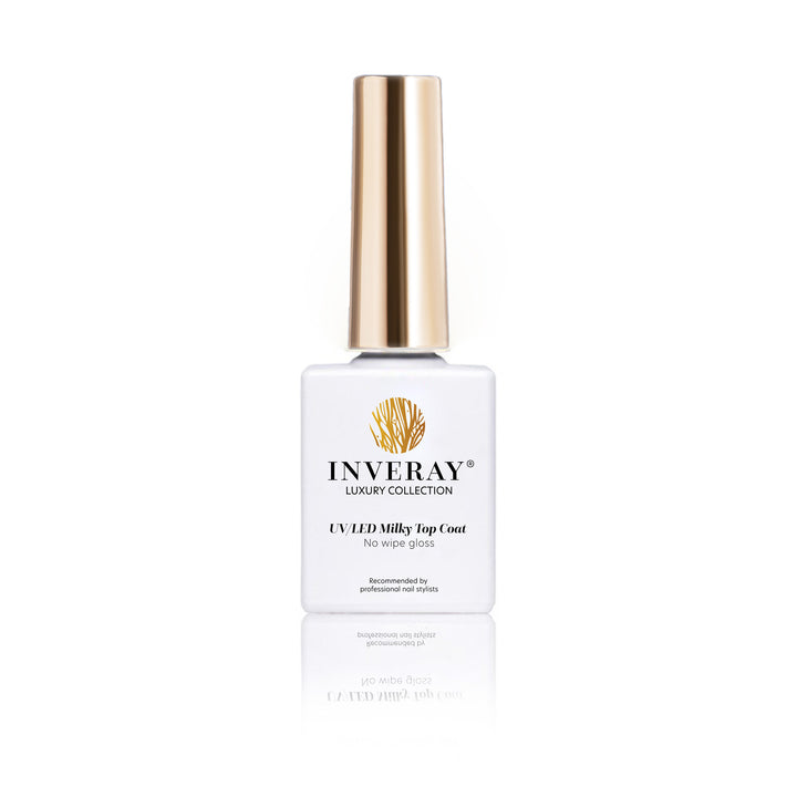 INVERAY UV/LED Milky Top Coat No Wipe Gloss 10 ml