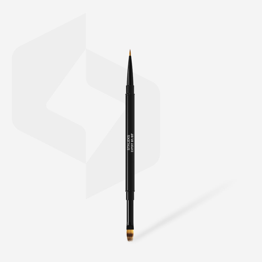 STALEKS EXPERT 01/07 kétvégű ecset – liner 7 mm / ombre ecset 11 mm