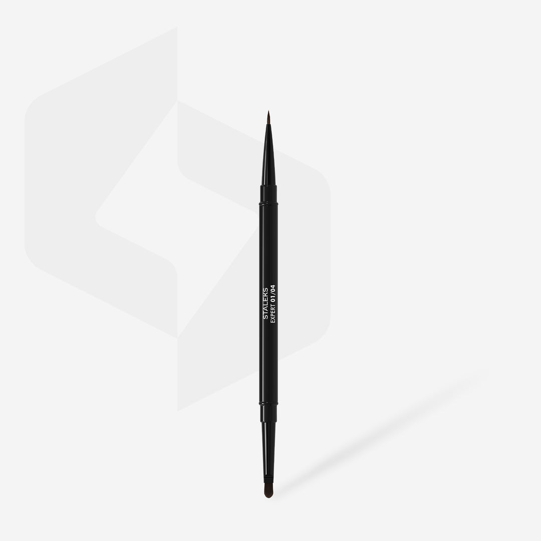STALEKS EXPERT 01/04 kétvégű ecset – liner 7 mm / zseléecset 7 mm