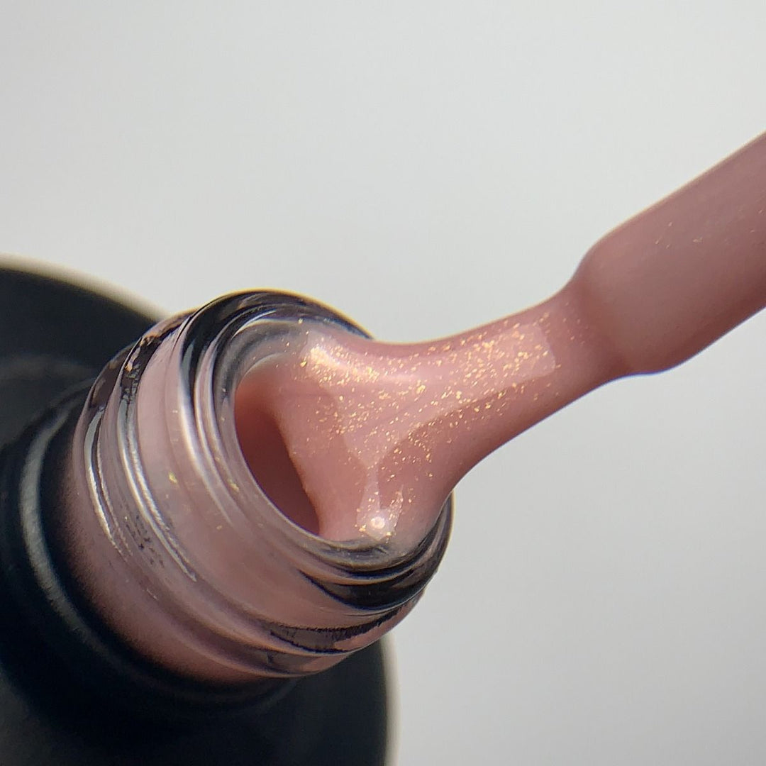 OA Nail System Structura Base Glitter Peach Cover 15 ml