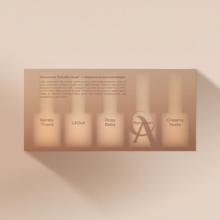OA Nail System Soft Nude Skin Géllakk Kollekció