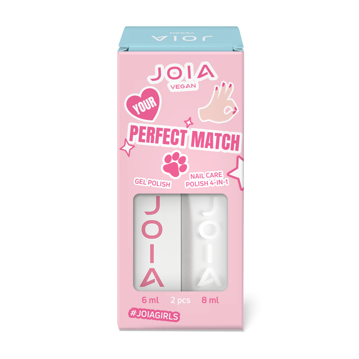 JOIA vegan Nail kit 001 Perfect match white