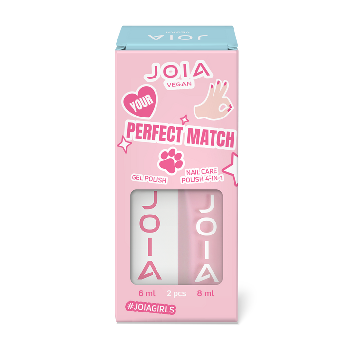 JOIA vegan Nail kit 002 Perfect match Bubble Gum