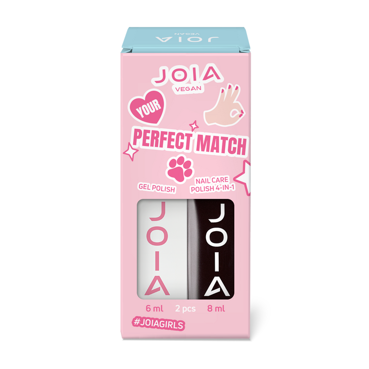nail kit 010 Perfect match JOIA vegan, Black