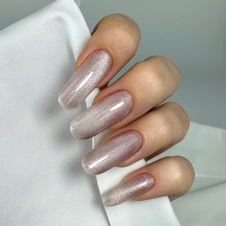 JOIA vegan Camouflage Base Magic Cat Base, 04 Sparkle nude 8 ml
