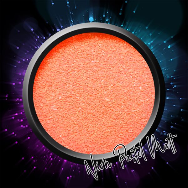 OA Nail System Neon Pasztell Matt Glitter Orange