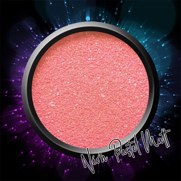 OA Nail System Neon Pasztell Matt Glitter Coral