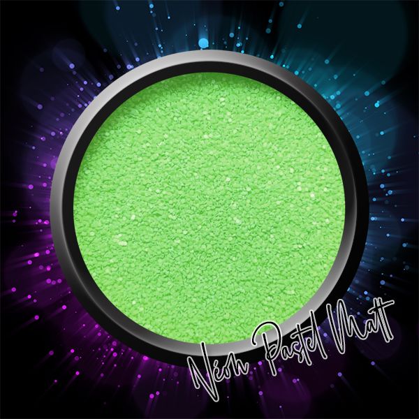 OA Nail System Neon Pasztell Matt Glitter Green