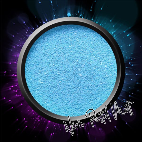 OA Nail System Neon Pasztell Matt Glitter Blue